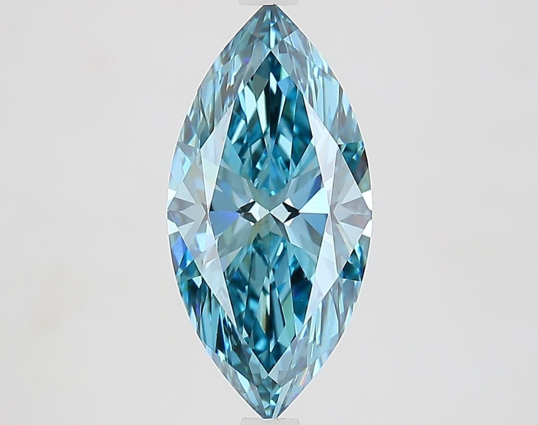 Loose Diamond - MARQUISE 2.66ct Fancy Vivid Blue VS1: Loose Diamond - MARQUISE 2.66ct Fancy Vivid Blue VS1 Source: This is a real non-mined Diamond that has been grown in a lab Shape: MARQUISE Carats: 2.66 Color: Fancy Vivid Blue Certification: IGI