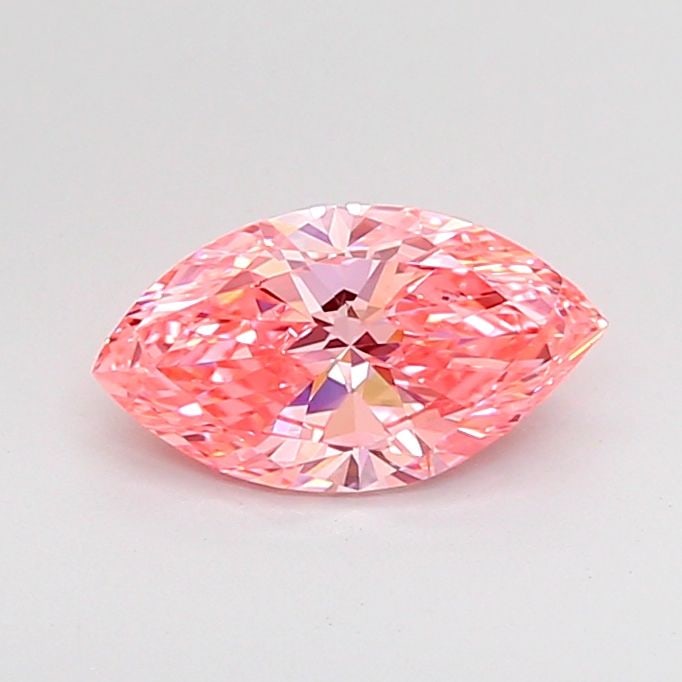 Loose Diamond - MARQUISE 1.09ct Fancy Vivid Pink VVS2: Loose Diamond - MARQUISE 1.09ct Fancy Vivid Pink VVS2 Source: This is a real non-mined Diamond that has been grown in a lab Shape: MARQUISE Carats: 1.09 Color: Fancy Vivid Pink Certification: IGI Vide