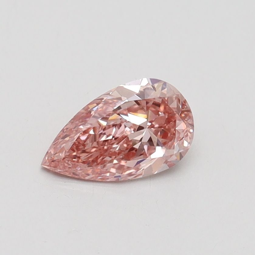 Loose Diamond - PEAR 0.5ct Fancy Intense Brownish Pink VS2: Loose Diamond - PEAR 0.5ct Fancy Intense Brownish Pink VS2 Source: This is a real non-mined Diamond that has been grown in a lab Shape: PEAR Carats: 0.5 Color: Fancy Intense Brownish Pink