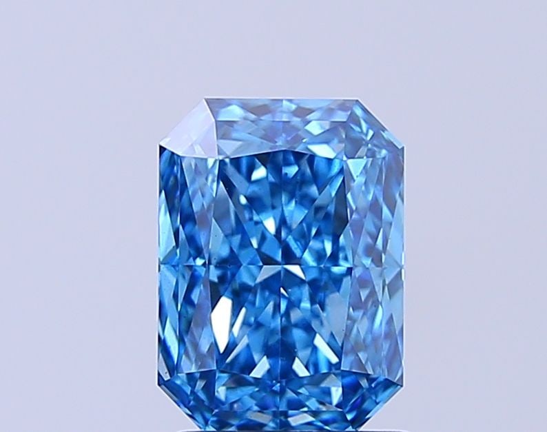 Loose Diamond - RADIANT 2.02ct Fancy Vivid Blue VS2: Loose Diamond - RADIANT 2.02ct Fancy Vivid Blue VS2 Source: This is a real non-mined Diamond that has been grown in a lab Shape: RADIANT Carats: 2.02 Color: Fancy Vivid Blue Certification: IGI Video:
