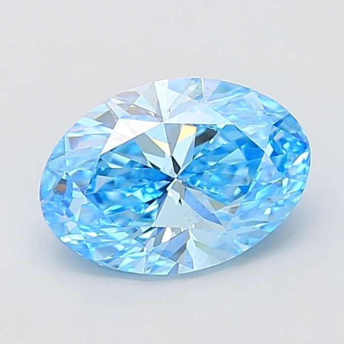 Loose Diamond - OVAL 3.01ct Fancy Vivid Blue VS2: Loose Diamond - OVAL 3.01ct Fancy Vivid Blue VS2 Source: This is a real non-mined Diamond that has been grown in a lab Shape: OVAL Carats: 3.01 Color: Fancy Vivid Blue Certification: IGI Video: Video