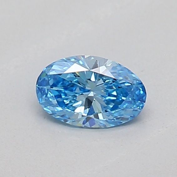 Loose Diamond - OVAL 0.16ct Fancy Vivid Blue VS1: Loose Diamond - OVAL 0.16ct Fancy Vivid Blue VS1 Source: This is a real non-mined Diamond that has been grown in a lab Shape: OVAL Carats: 0.16 Color: Fancy Vivid Blue Certification: IGI Additional