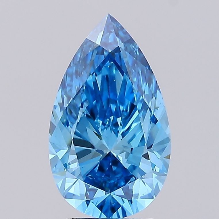 Loose Diamond - PEAR 4.01ct Fancy Vivid Blue VS2: Loose Diamond - PEAR 4.01ct Fancy Vivid Blue VS2 Source: This is a real non-mined Diamond that has been grown in a lab Shape: PEAR Carats: 4.01 Color: Fancy Vivid Blue Certification: IGI Video: Video