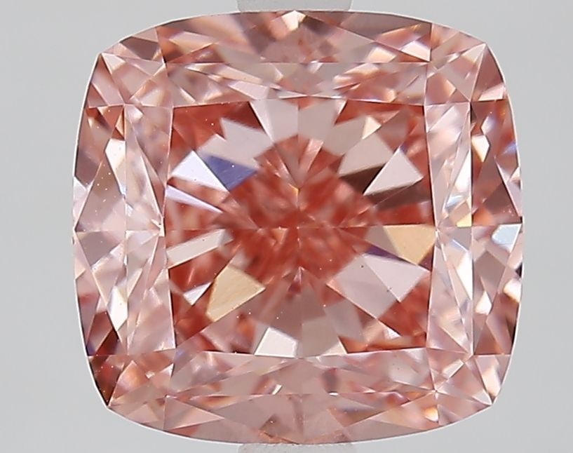 Loose Diamond - CUSHION MODIFIED 3.81ct Fancy Vivid Pink VS1: Loose Diamond - CUSHION MODIFIED 3.81ct Fancy Vivid Pink VS1 Source: This is a real non-mined Diamond that has been grown in a lab Shape: CUSHION MODIFIED Carats: 3.81 Color: Fancy Vivid Pink Certific