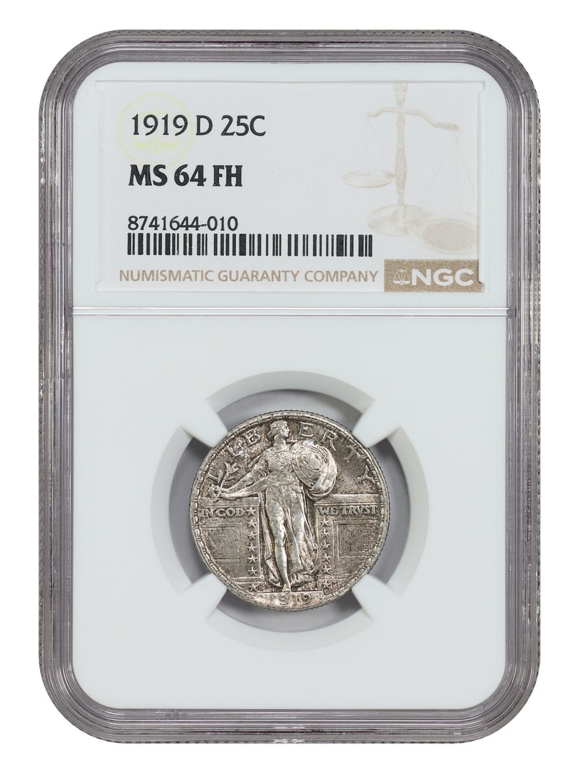 NGC MS64FH 1919-D Standing Liberty Quarter 25C (1 of 4)