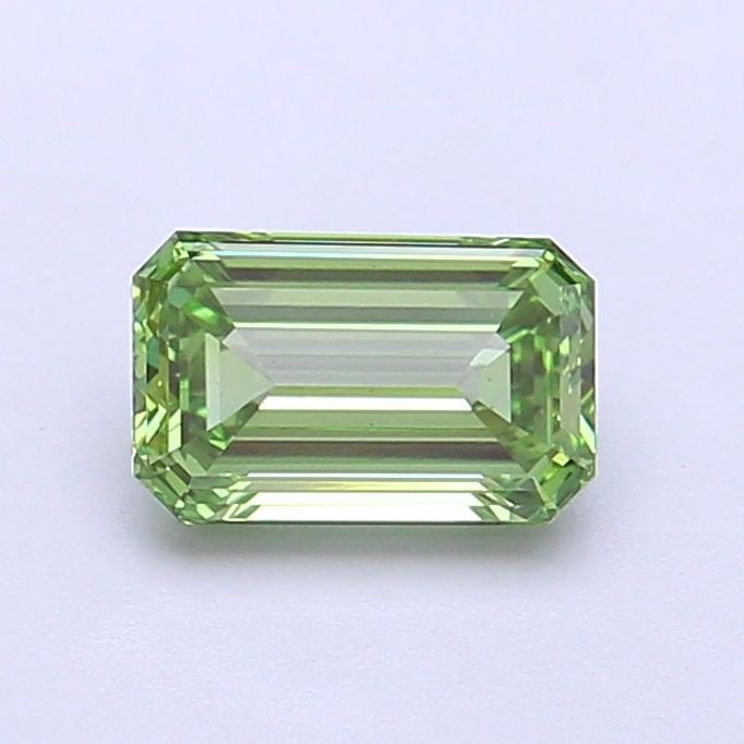 Loose Diamond - EMERALD 0.95ct Fancy Vivid Green VS1: Loose Diamond - EMERALD 0.95ct Fancy Vivid Green VS1 Source: This is a real non-mined Diamond that has been grown in a lab Shape: EMERALD Carats: 0.95 Color: Fancy Vivid Green Certification: IGI Video