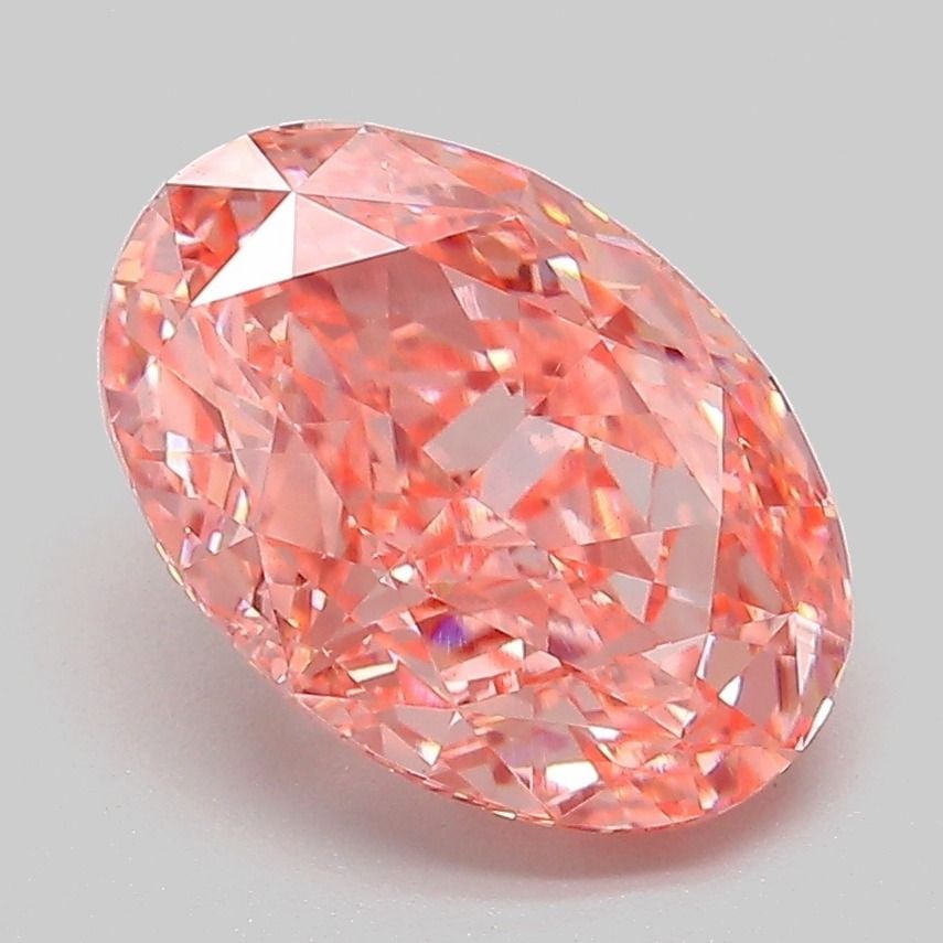 Loose Diamond - OVAL 3.11ct Fancy Vivid Pink VVS2: Loose Diamond - OVAL 3.11ct Fancy Vivid Pink VVS2 Source: This is a real non-mined Diamond that has been grown in a lab Shape: OVAL Carats: 3.11 Color: Fancy Vivid Pink Certification: IGI Video: