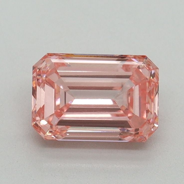 Loose Diamond - EMERALD 1.06ct Fancy Vivid Pink VS1: Loose Diamond - EMERALD 1.06ct Fancy Vivid Pink VS1 Source: This is a real non-mined Diamond that has been grown in a lab Shape: EMERALD Carats: 1.06 Color: Fancy Vivid Pink Certification: IGI Video:
