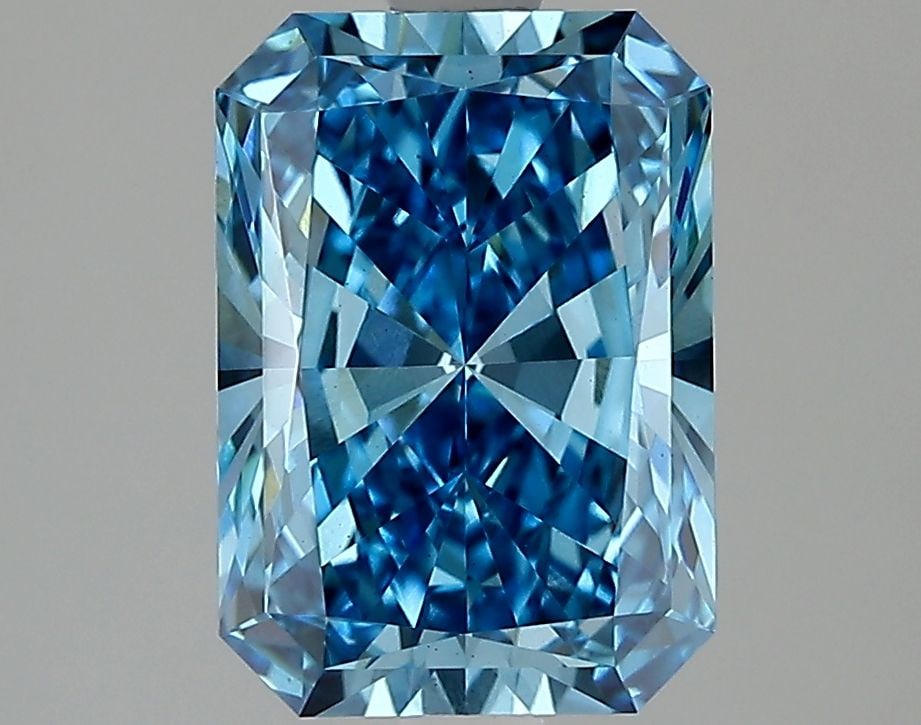 Loose Diamond - RADIANT 2.55ct Fancy Vivid Blue VS1: Loose Diamond - RADIANT 2.55ct Fancy Vivid Blue VS1 Source: This is a real non-mined Diamond that has been grown in a lab Shape: RADIANT Carats: 2.55 Color: Fancy Vivid Blue Certification: IGI Video:
