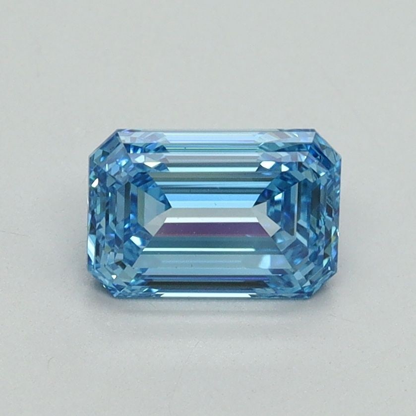 Loose Diamond - EMERALD 1.05ct Fancy Vivid Blue VS1: Loose Diamond - EMERALD 1.05ct Fancy Vivid Blue VS1 Source: This is a real non-mined Diamond that has been grown in a lab Shape: EMERALD Carats: 1.05 Color: Fancy Vivid Blue Certification: IGI Video: