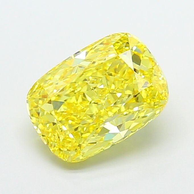Loose Diamond - CUSHION MODIFIED 4.01ct Fancy Vivid Yellow VS1: Loose Diamond - CUSHION MODIFIED 4.01ct Fancy Vivid Yellow VS1 Source: This is a real non-mined Diamond that has been grown in a lab Shape: CUSHION MODIFIED Carats: 4.01 Color: Fancy Vivid Yellow