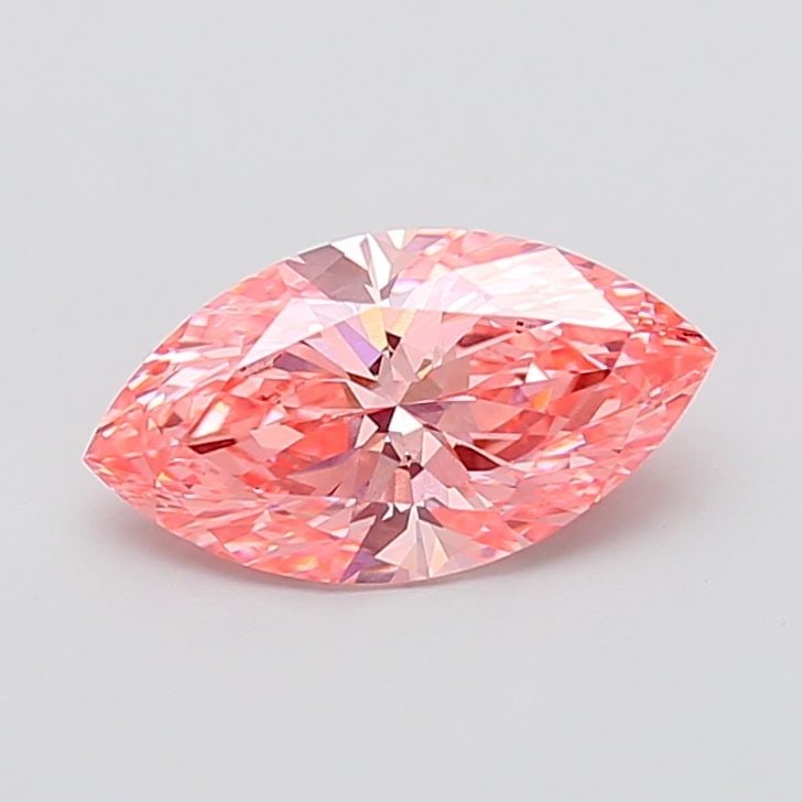 Loose Diamond - MARQUISE 2.09ct Fancy Vivid Pink VS1: Loose Diamond - MARQUISE 2.09ct Fancy Vivid Pink VS1 Source: This is a real non-mined Diamond that has been grown in a lab Shape: MARQUISE Carats: 2.09 Color: Fancy Vivid Pink Certification: IGI Video