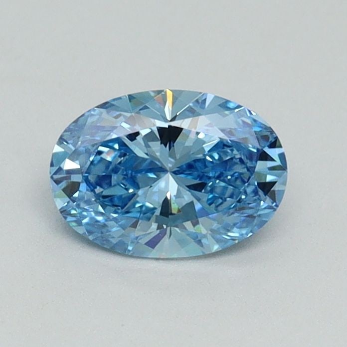 Loose Diamond - OVAL 0.53ct Fancy Vivid Blue VS1: Loose Diamond - OVAL 0.53ct Fancy Vivid Blue VS1 Source: This is a real non-mined Diamond that has been grown in a lab Shape: OVAL Carats: 0.53 Color: Fancy Vivid Blue Certification: IGI Video: