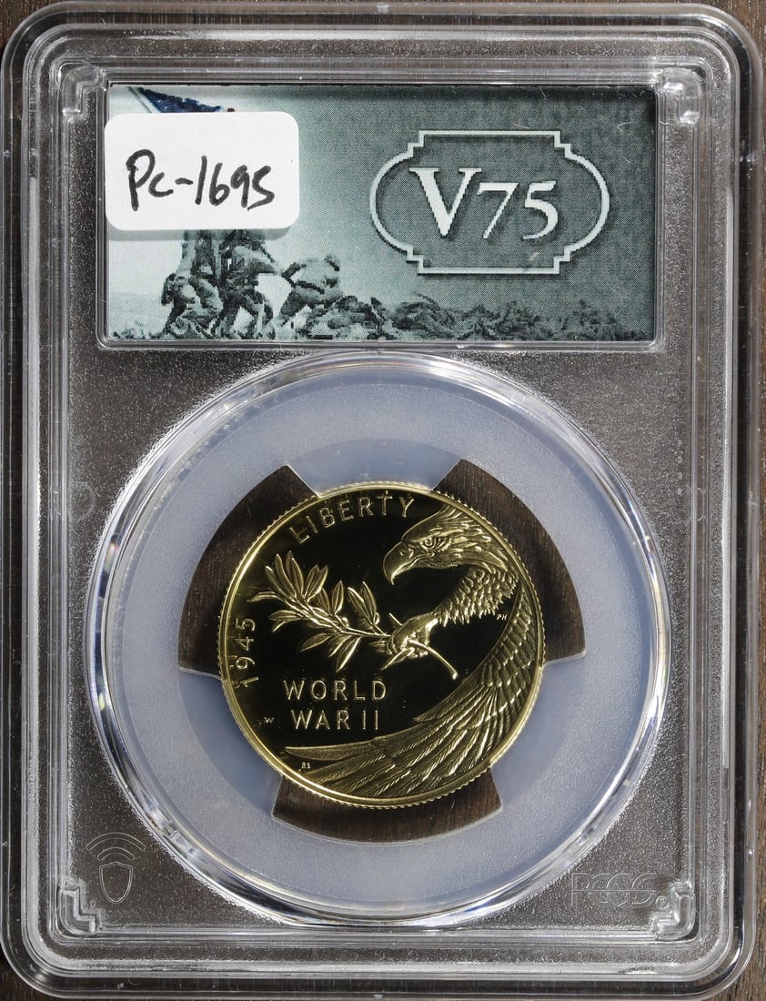 2020 US 1/2 oz Proof Gold V75 PCGS PR70 End of WWII Anniversary Coin (1 of 2)