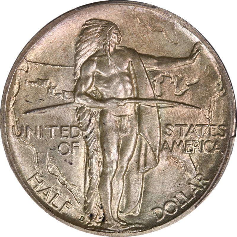 PCGS MS65 1938 D Oregon Half Dollar Silver (1 of 4)