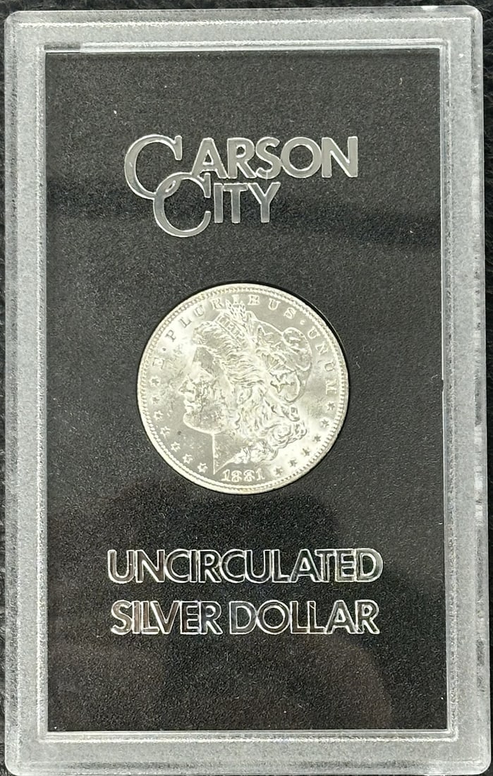 1881 Carson City Morgan Silver Dollar GSA Uncirculated (1 of 4)