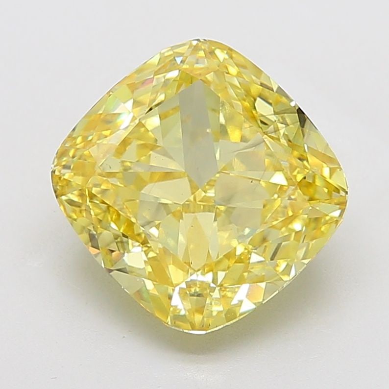Loose Diamond - CUSHION MODIFIED 8.05ct Fancy Vivid Yellow VS2: Loose Diamond - CUSHION MODIFIED 8.05ct Fancy Vivid Yellow VS2 Source: This is a real non-mined Diamond that has been grown in a lab Shape: CUSHION MODIFIED Carats: 8.05 Color: Fancy Vivid Yellow