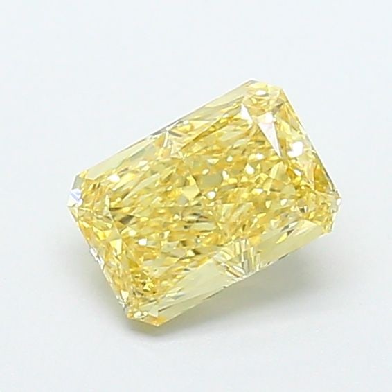 Loose Diamond - RADIANT 1.05ct Fancy Yellow VVS1: Loose Diamond - RADIANT 1.05ct Fancy Yellow VVS1 Source: This is a real non-mined Diamond that has been grown in a lab Shape: RADIANT Carats: 1.05 Color: Fancy Yellow Certification: IGI Video: Video