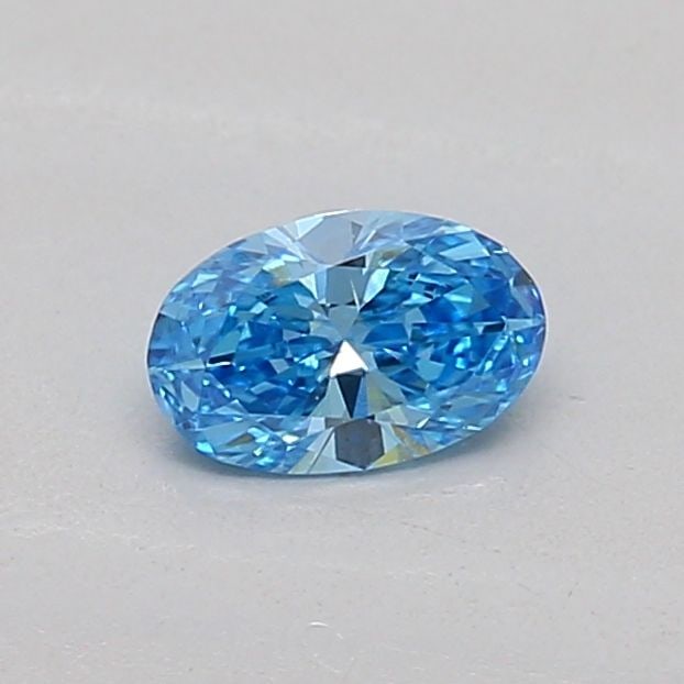 Loose Diamond - OVAL 0.18ct Fancy Vivid Blue VS1: Loose Diamond - OVAL 0.18ct Fancy Vivid Blue VS1 Source: This is a real non-mined Diamond that has been grown in a lab Shape: OVAL Carats: 0.18 Color: Fancy Vivid Blue Certification: IGI Additional im