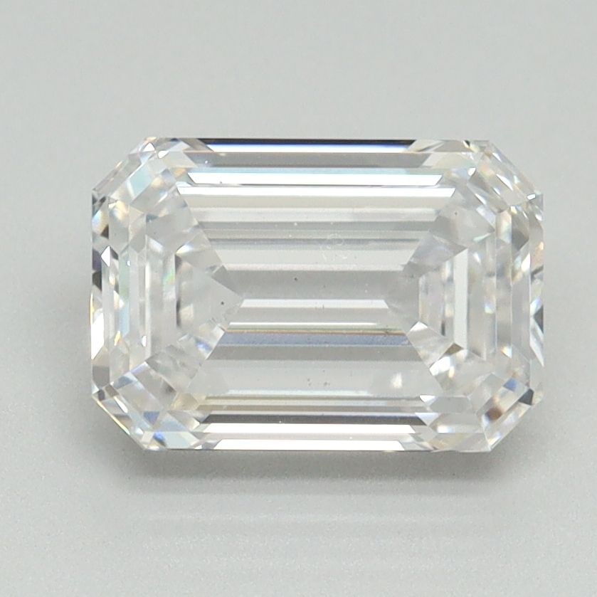 Loose Diamond - EMERALD 2.03ct E VS2: Loose Diamond - EMERALD 2.03ct E VS2 Source: This is a real non-mined Diamond that has been grown in a lab Shape: EMERALD Carats: 2.03 Color: E Clarity: VS2 Certification: NONE Video: