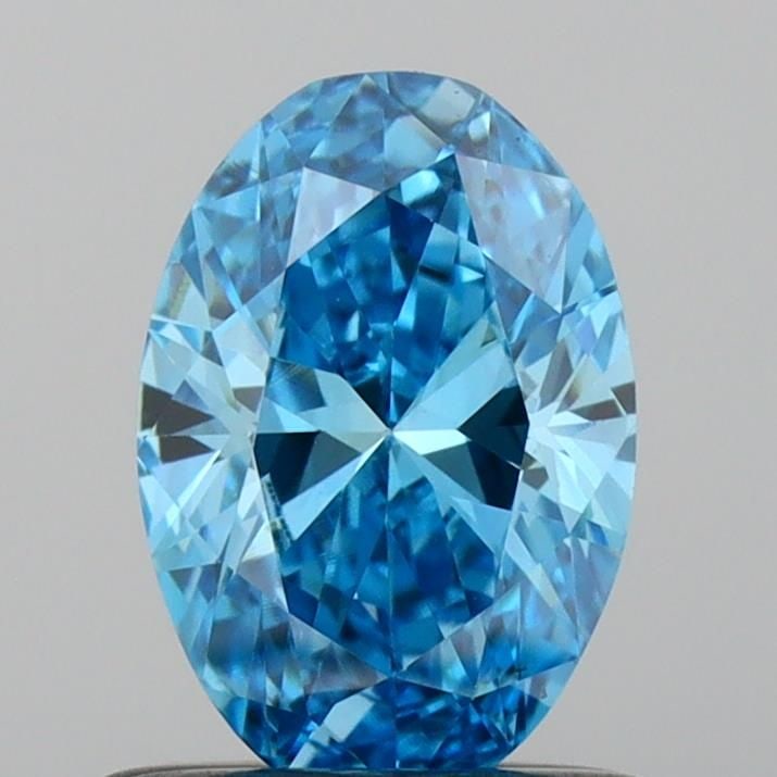 Loose Diamond - OVAL 0.67ct Fancy Vivid Blue VS2: Loose Diamond - OVAL 0.67ct Fancy Vivid Blue VS2 Source: This is a real non-mined Diamond that has been grown in a lab Shape: OVAL Carats: 0.67 Color: Fancy Vivid Blue Certification: IGI Video: Video