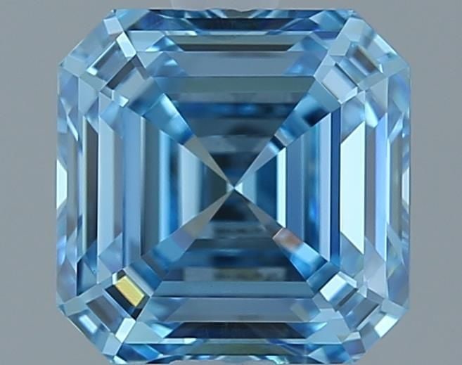 Loose Diamond - ASSCHER 1.02ct Fancy Vivid Blue VVS2: Loose Diamond - ASSCHER 1.02ct Fancy Vivid Blue VVS2 Source: This is a real non-mined Diamond that has been grown in a lab Shape: ASSCHER Carats: 1.02 Color: Fancy Vivid Blue Certification: IGI