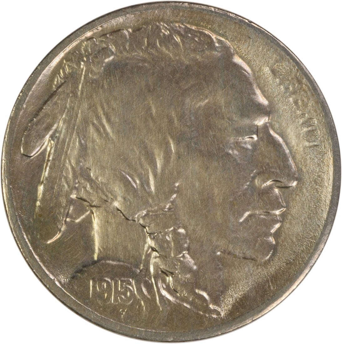 1915-S Buffalo 5C San Francisco AU Uncertified Nickel: 1915-S Buffalo 5C San Francisco AU Uncertified Nickel This 1915-S Buffalo Nickel is an attractive circulated coin graded as AU (About Uncirculated). Designed by James Earle Fraser, it was minted in Sa