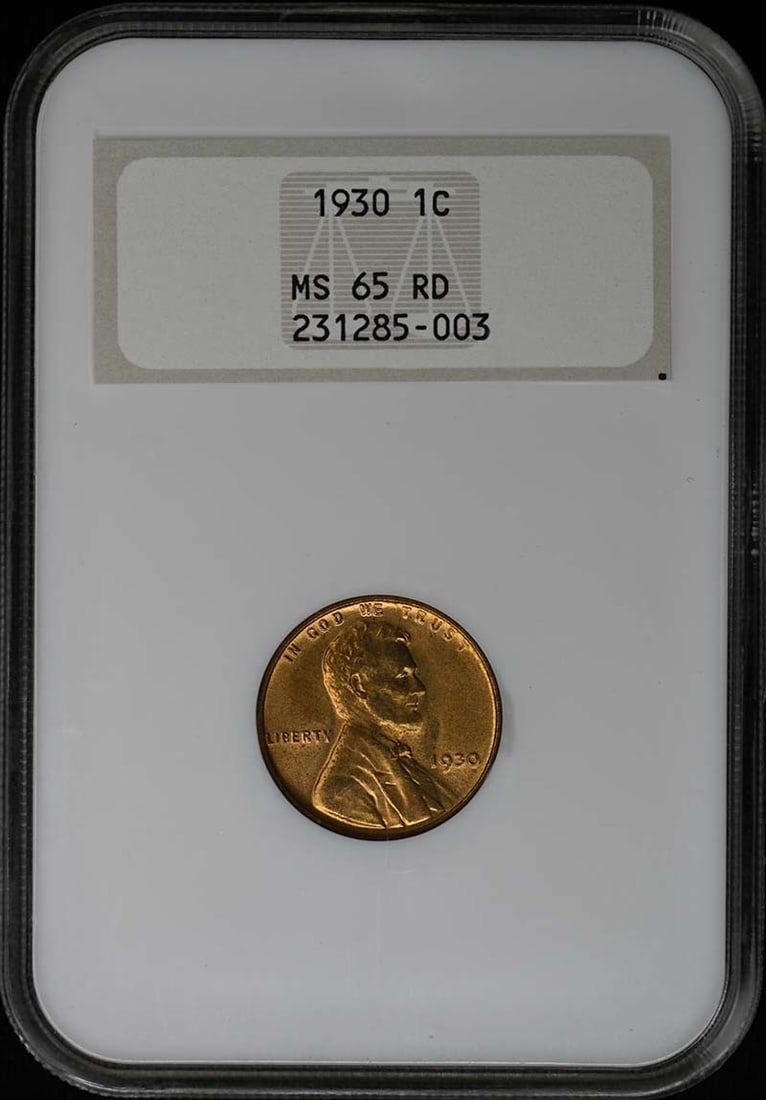 1930 Philadelphia Lincoln Wheat Cent NGC MS65RD (1 of 2)