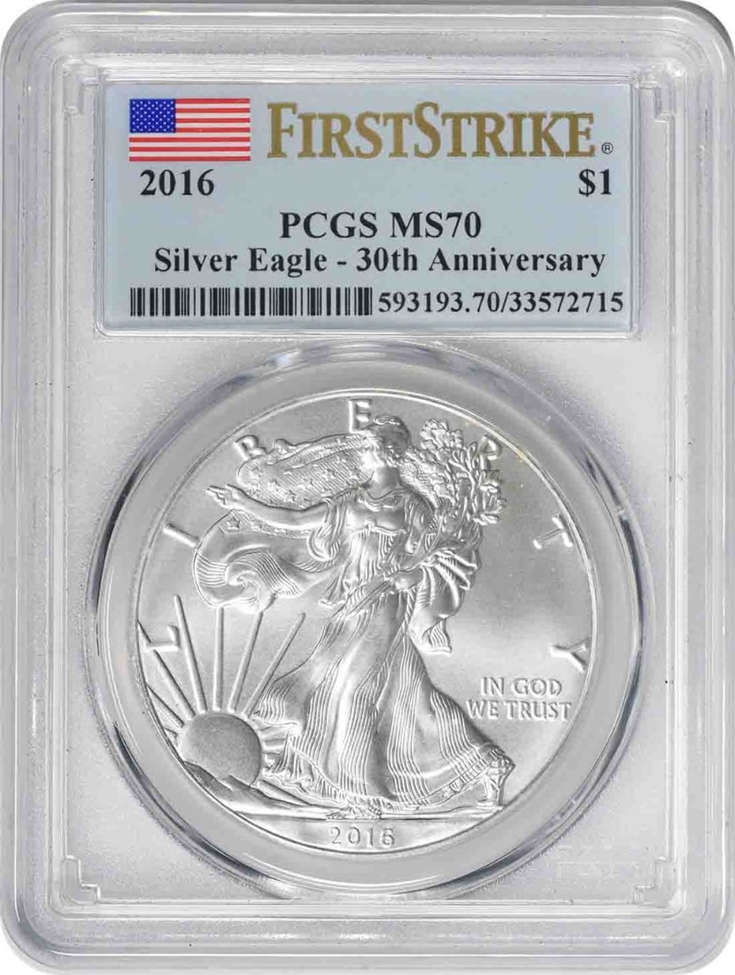 PCGS MS70 2016 American Silver Eagle First Strike (1 of 2)