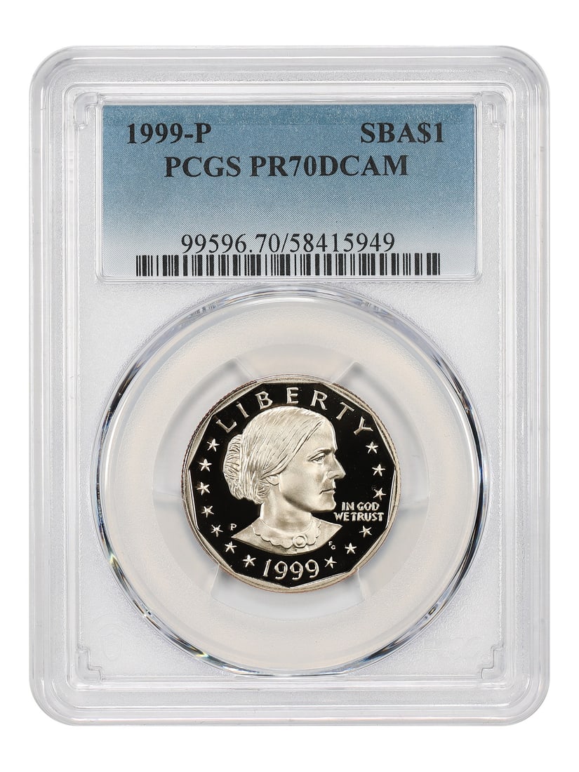 PCGS PR70DCAM 1999-P Susan B. Anthony Dollar (1 of 2)