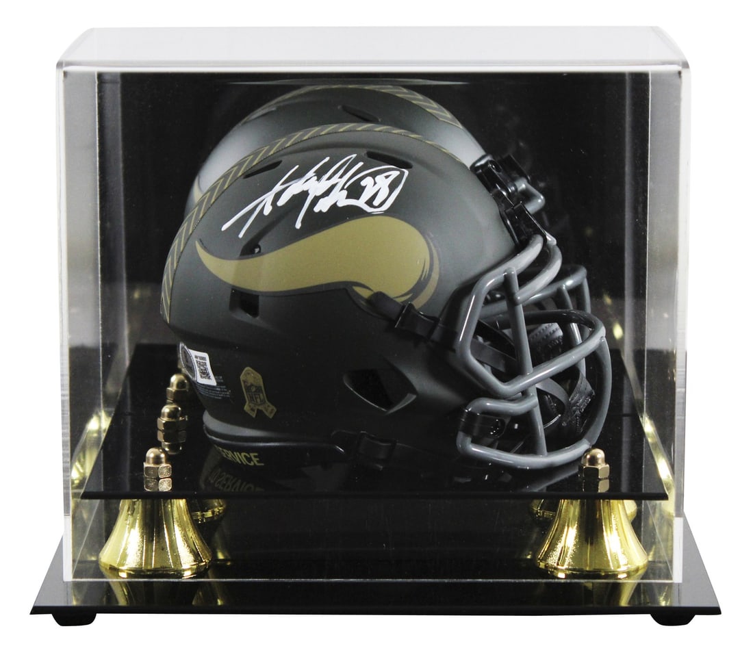 Adrian Peterson Signed Vikings Mini Helmet with BAS Authentication (1 of 3)