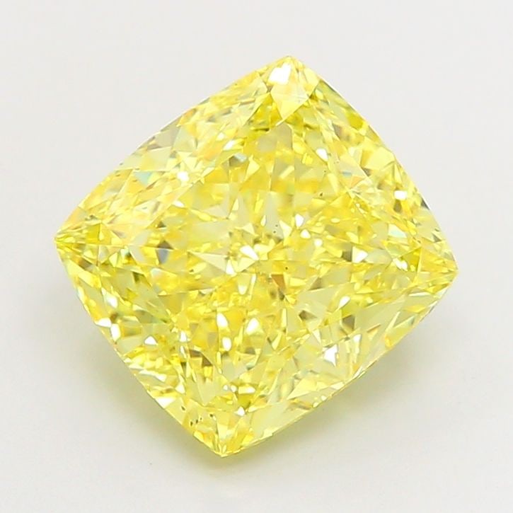 Loose Diamond - CUSHION MODIFIED 5.0ct Fancy Intense Yellow VS2: Loose Diamond - CUSHION MODIFIED 5.0ct Fancy Intense Yellow VS2 Source: This is a real non-mined Diamond that has been grown in a lab Shape: CUSHION MODIFIED Carats: 5.0 Color: Fancy Intense Yellow