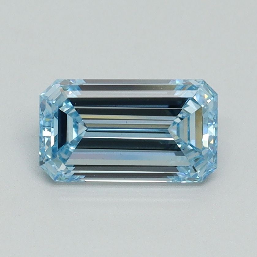 Loose Diamond - EMERALD 1.02ct Fancy Intense Blue VS1: Loose Diamond - EMERALD 1.02ct Fancy Intense Blue VS1 Source: This is a real non-mined Diamond that has been grown in a lab Shape: EMERALD Carats: 1.02 Color: Fancy Intense Blue Certification: IGI Vid