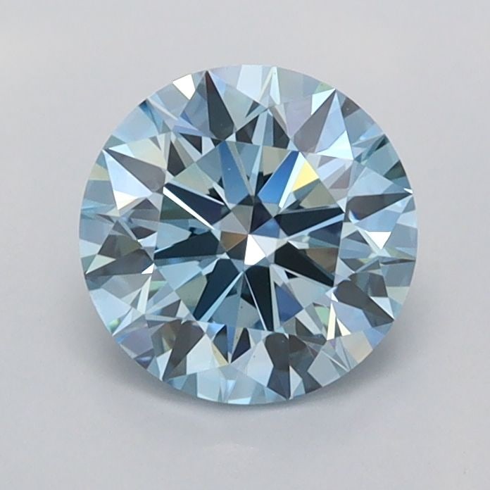 Ideal Loose Diamond - ROUND 1.03ct Fancy Vivid Blue VVS2: Ideal Loose Diamond - ROUND 1.03ct Fancy Vivid Blue VVS2 Source: This is a real non-mined Diamond that has been grown in a lab Shape: ROUND Carats: 1.03 Color: Fancy Vivid Blue Certification: IGI