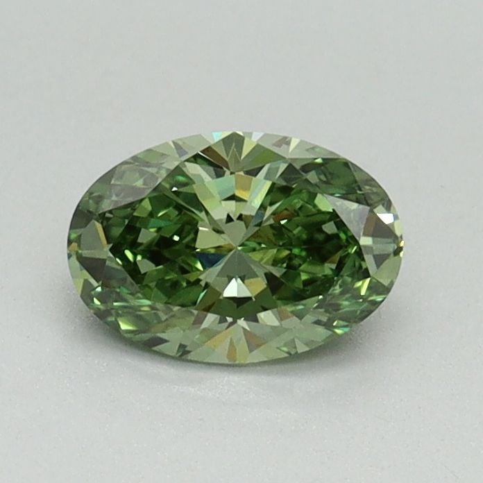 Loose Diamond - OVAL 0.55ct Fancy Vivid Green VS1: Loose Diamond - OVAL 0.55ct Fancy Vivid Green VS1 Source: This is a real non-mined Diamond that has been grown in a lab Shape: OVAL Carats: 0.55 Color: Fancy Vivid Green Certification: IGI Video: