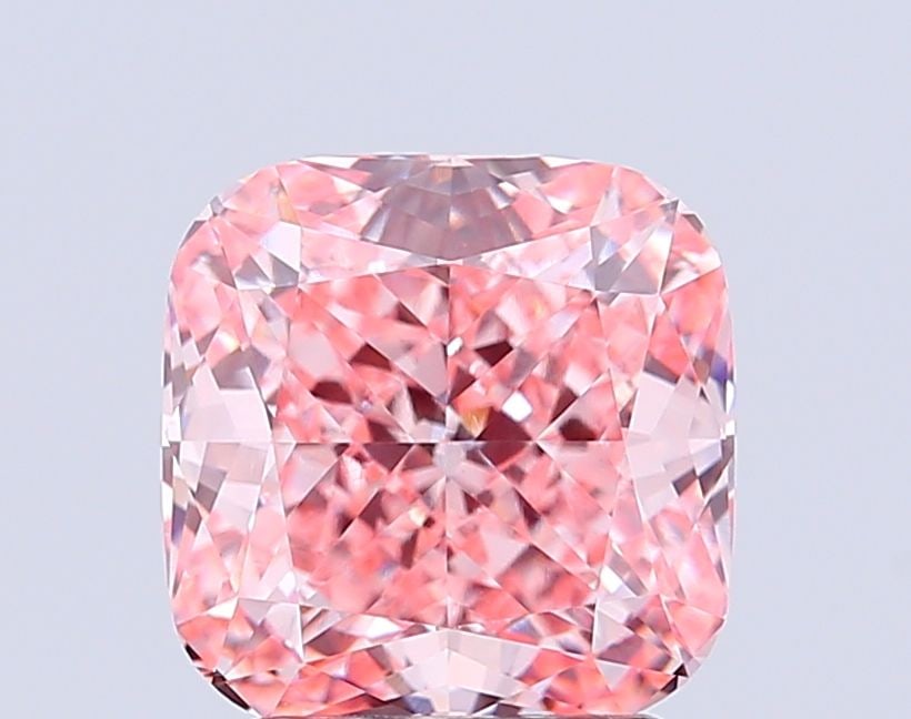 Loose Diamond - CUSHION MODIFIED 3.53ct Fancy Vivid Pink VVS2: Loose Diamond - CUSHION MODIFIED 3.53ct Fancy Vivid Pink VVS2 Source: This is a real non-mined Diamond that has been grown in a lab Shape: CUSHION MODIFIED Carats: 3.53 Color: Fancy Vivid Pink