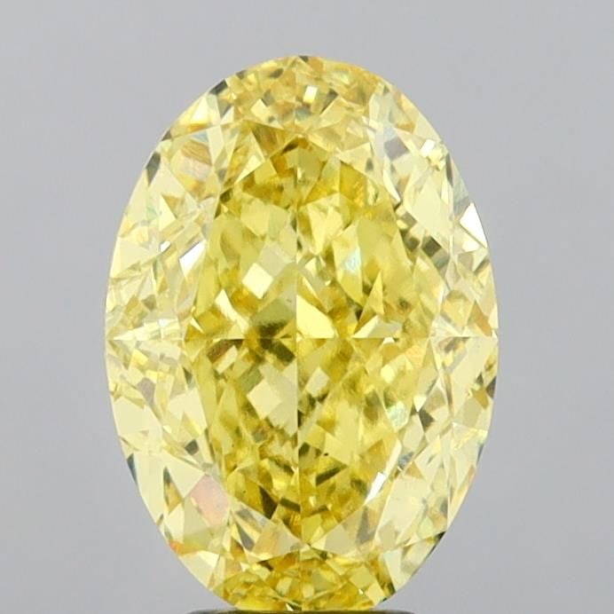 Loose Diamond - OVAL 5.76ct Fancy Intense Yellow VS2: Loose Diamond - OVAL 5.76ct Fancy Intense Yellow VS2 Source: This is a real non-mined Diamond that has been grown in a lab Shape: OVAL Carats: 5.76 Color: Fancy Intense Yellow Certification: IGI