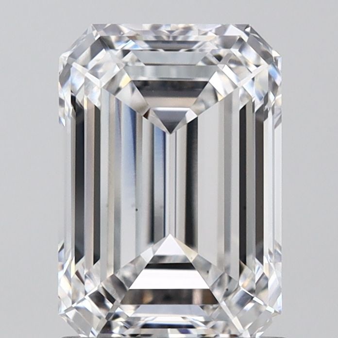 Loose Diamond - EMERALD 1.57ct E VS1: Loose Diamond - EMERALD 1.57ct E VS1 Source: This is a real non-mined Diamond that has been grown in a lab Shape: EMERALD Carats: 1.57 Color: E Clarity: VS1 Certification: IGI Video: