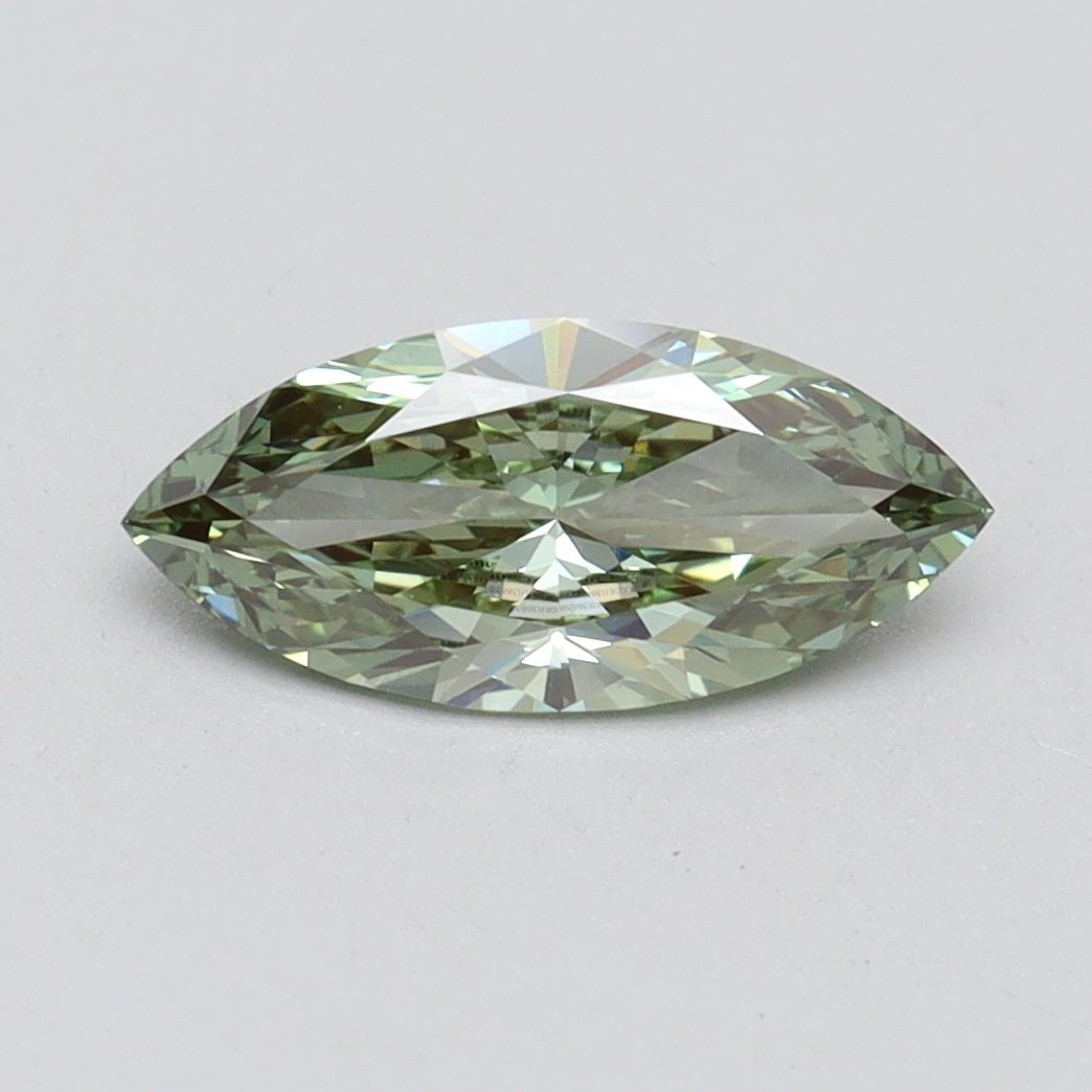 Loose Diamond - MARQUISE 1.0ct Fancy Intense Green VS1: Loose Diamond - MARQUISE 1.0ct Fancy Intense Green VS1 Source: This is a real non-mined Diamond that has been grown in a lab Shape: MARQUISE Carats: 1.0 Color: Fancy Intense Green Certification: IGI