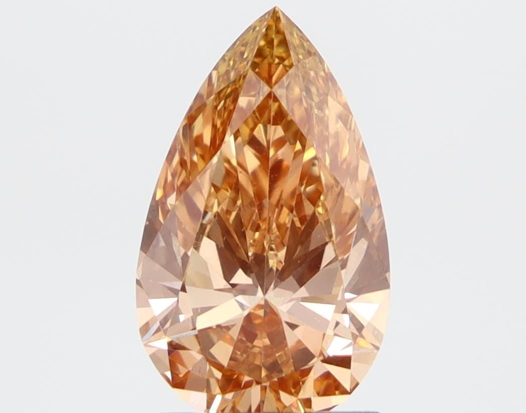 Loose Diamond - PEAR 1.61ct Fancy Brown VS1: Loose Diamond - PEAR 1.61ct Fancy Brown VS1 Source: This is a real non-mined Diamond that has been grown in a lab Shape: PEAR Carats: 1.61 Color: Fancy Brown Certification: NONE Video:
