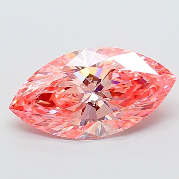 Loose Diamond - MARQUISE 3.02ct Fancy Vivid Pink VS1: Loose Diamond - MARQUISE 3.02ct Fancy Vivid Pink VS1 Source: This is a real non-mined Diamond that has been grown in a lab Shape: MARQUISE Carats: 3.02 Color: Fancy Vivid Pink Certification: IGI