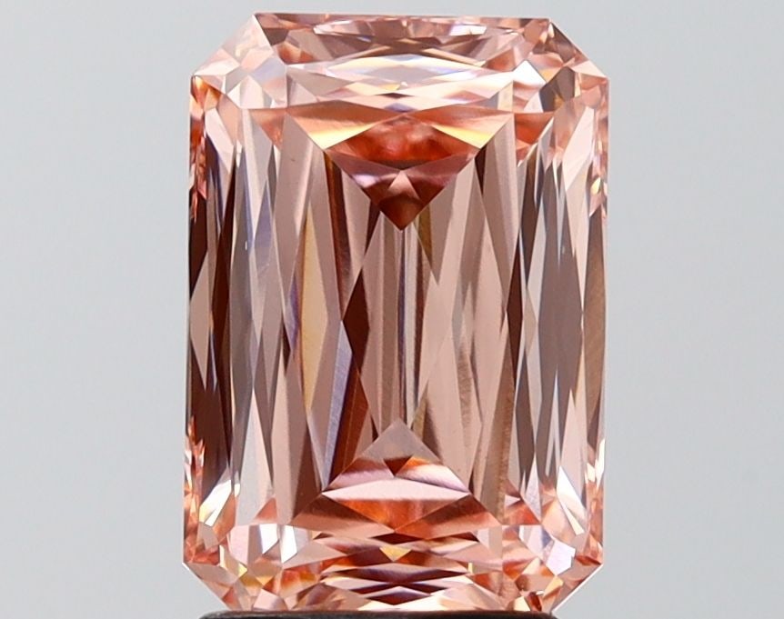 Loose Diamond - RADIANT 3.08ct Fancy Vivid Pink VS1: Loose Diamond - RADIANT 3.08ct Fancy Vivid Pink VS1 Source: This is a real non-mined Diamond that has been grown in a lab Shape: RADIANT Carats: 3.08 Color: Fancy Vivid Pink Certification: IGI Video: