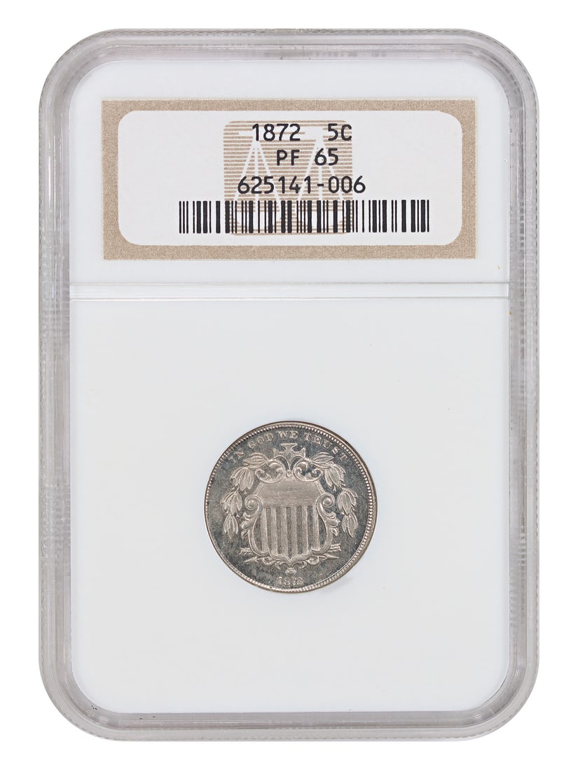 NGC PR65 1872 Shield Nickel 5C (1 of 6)