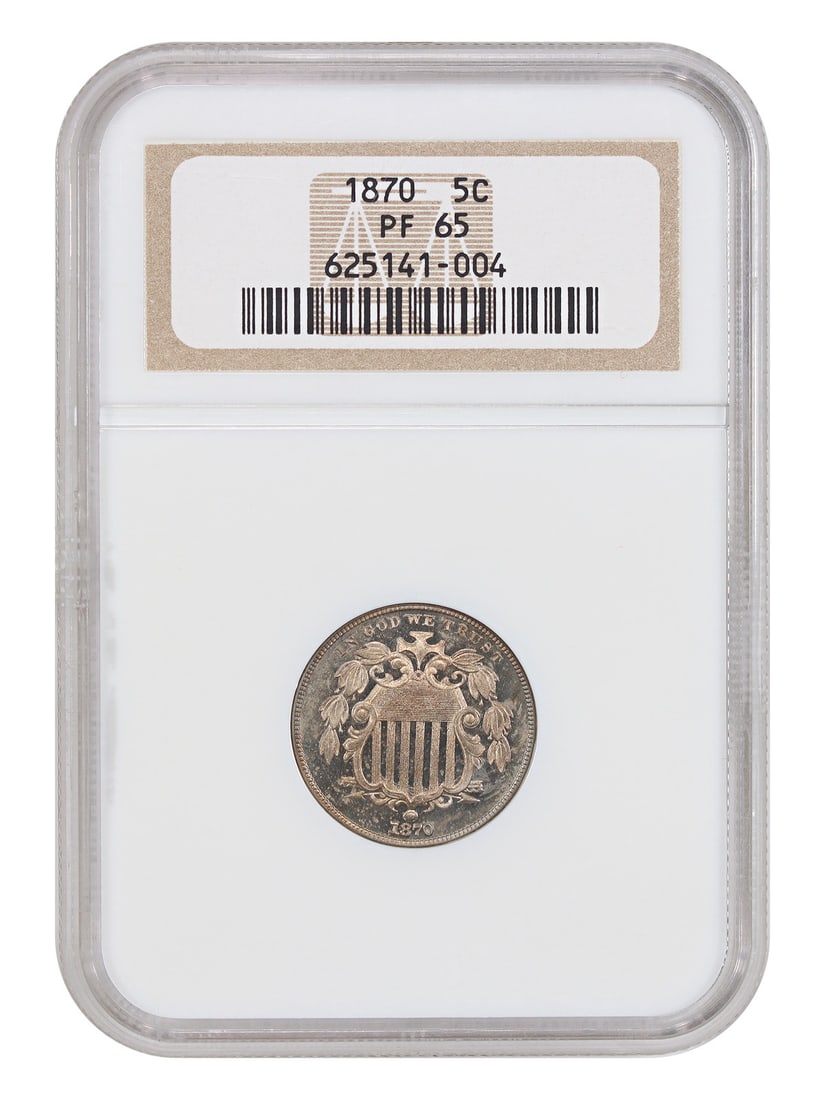 1870 Proof Shield Nickel NGC PR65 (1 of 6)