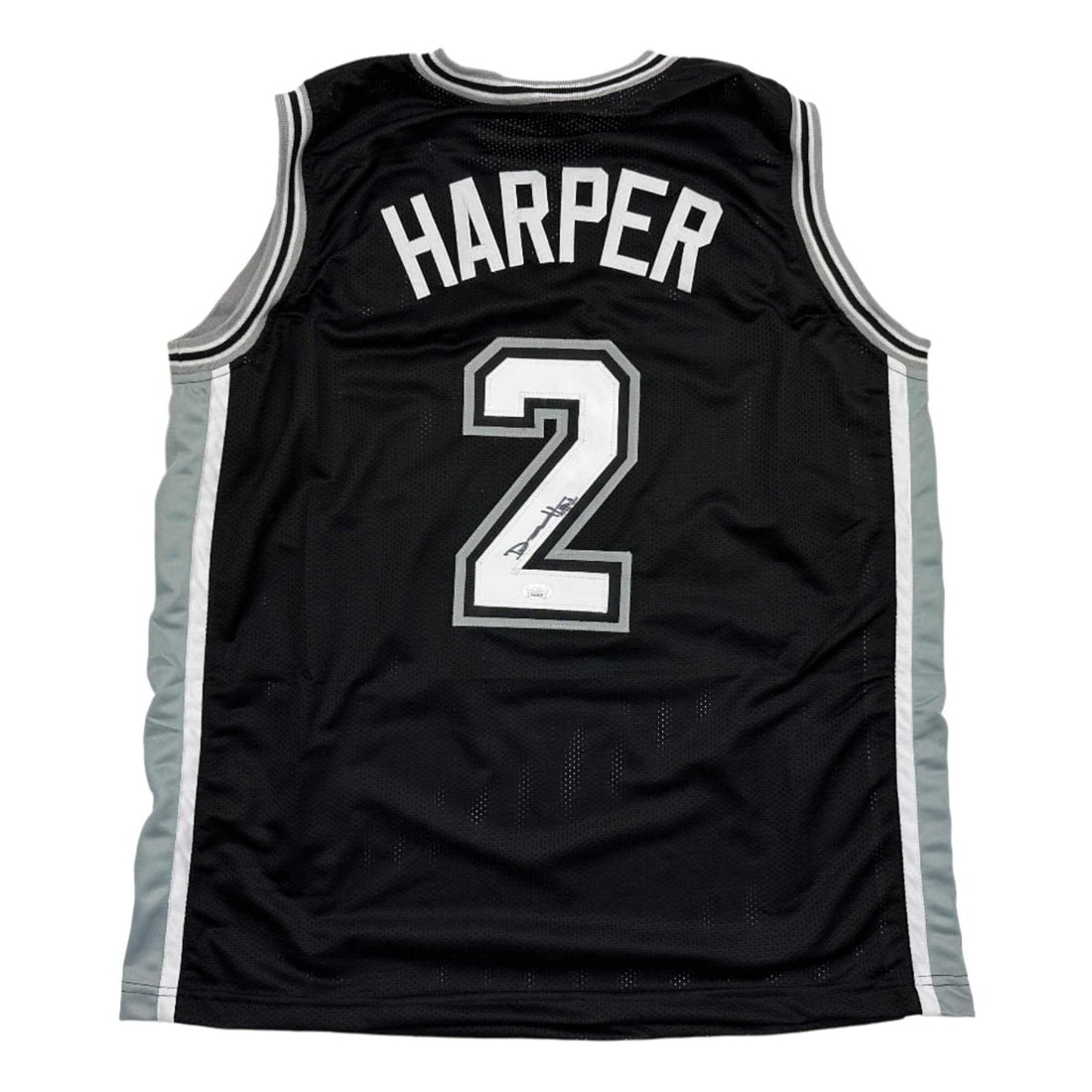 Dylan Harper Signed San Antonio Spurs Black Basketball Jersey JSA COA (1 of 4)