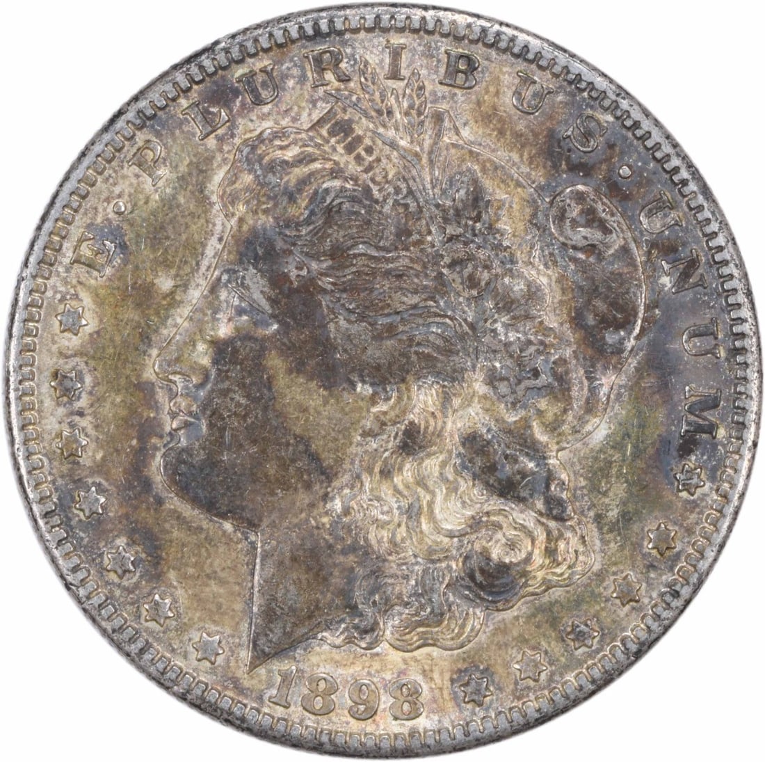 1898-S Morgan Silver Dollar AU Uncertified 90% Silver Coin (1 of 2)