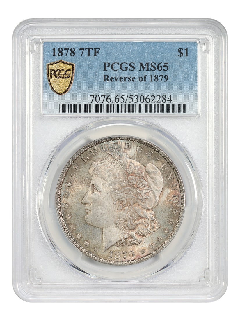 1878 Morgan Dollar 7TF Reverse of 1879 PCGS MS65 (1 of 5)