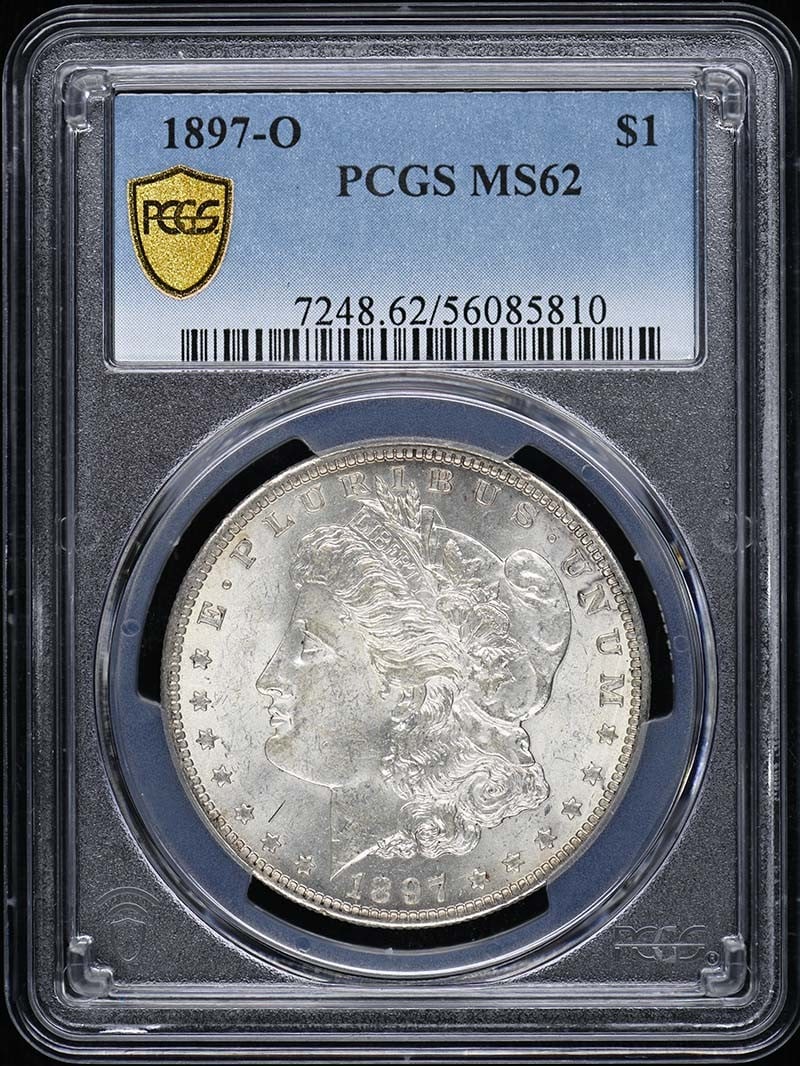 PCGS MS62 1897 O Morgan Silver Dollar (1 of 4)
