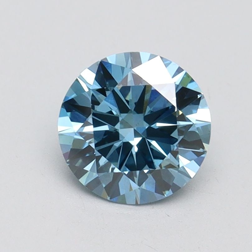 Loose Diamond - ROUND 1.02ct Fancy Vivid Blue VS2: Loose Diamond - ROUND 1.02ct Fancy Vivid Blue VS2 Source: This is a real non-mined Diamond that has been grown in a lab Shape: ROUND Carats: 1.02 Color: Fancy Vivid Blue Certification: IGI Video: