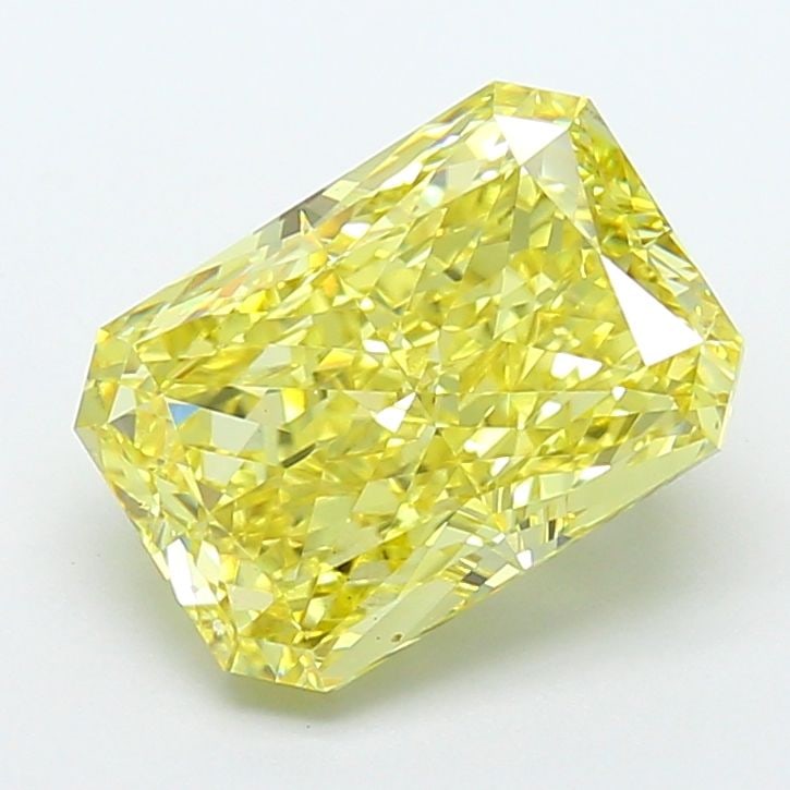 Loose Diamond - RADIANT 4.08ct Fancy Intense Yellow VS2: Loose Diamond - RADIANT 4.08ct Fancy Intense Yellow VS2 Source: This is a real non-mined Diamond that has been grown in a lab Shape: RADIANT Carats: 4.08 Color: Fancy Intense Yellow Certification: